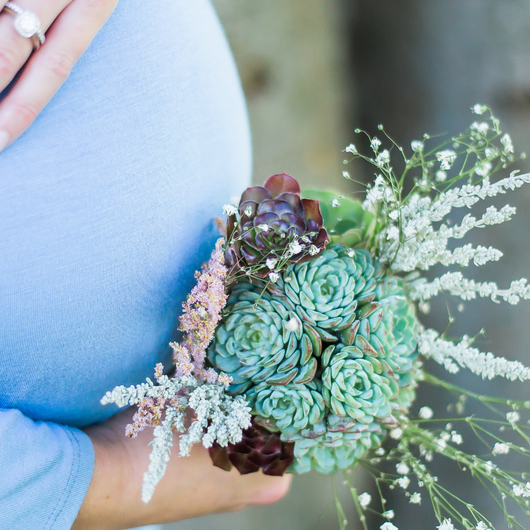 Succulent Wedding Bouquets - Floral and Succulent Bridal Bouquets, Bridesmaid, Flower Girl Bouquets